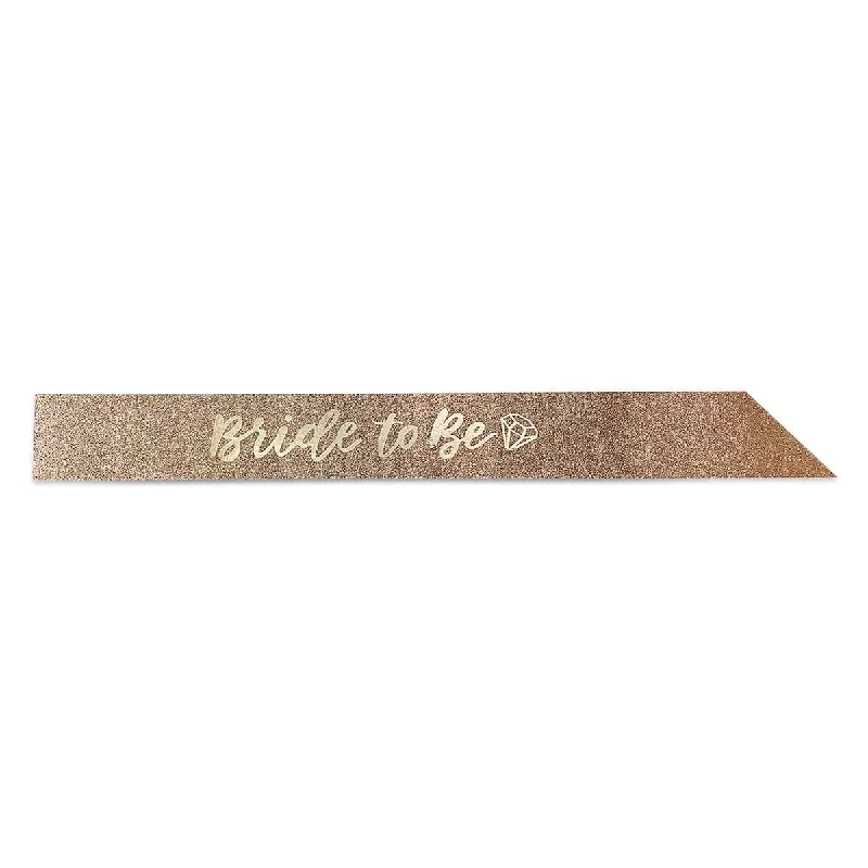 Cheetah Print DressGlitter Sash, "Bride to Be", Rose Gold