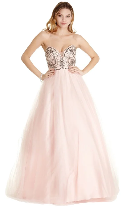 Sleeveless DressTrevi Collection - Embellished Sweetheart Quinceanera