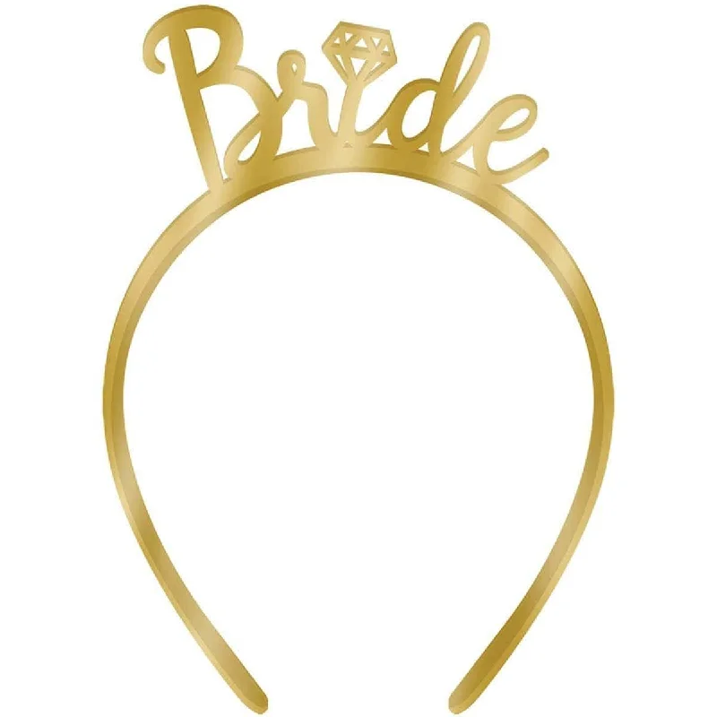 Ribbon DressGold Bride headband