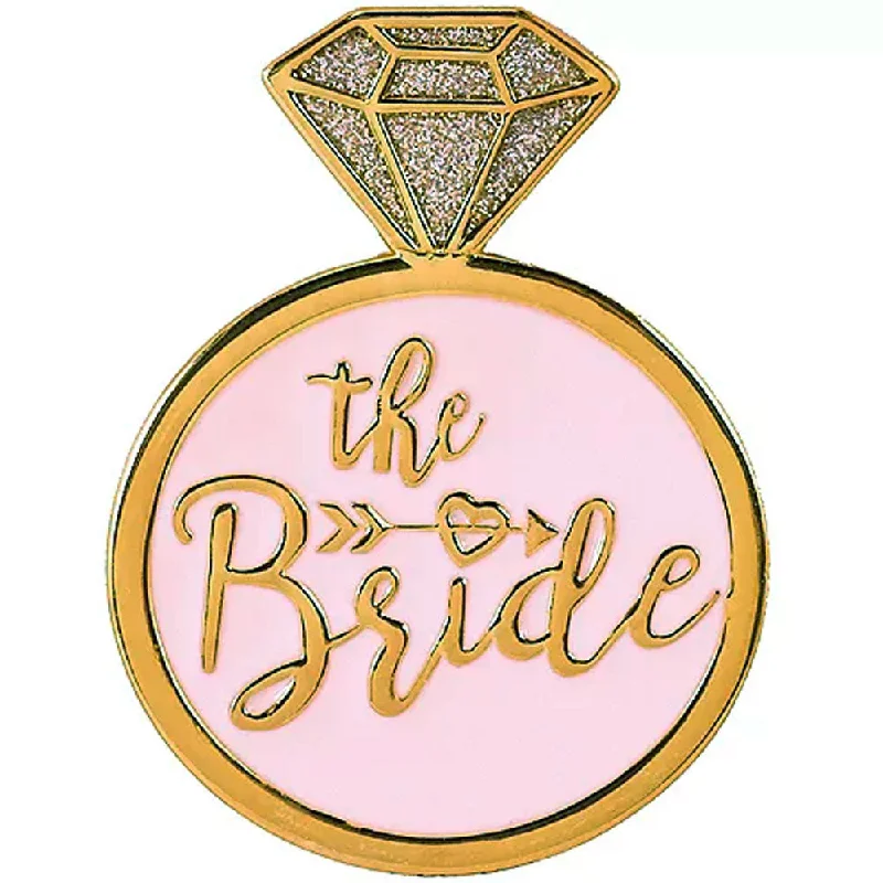 Chic DressThe Bride Gold Enamel Pin | 1 ct