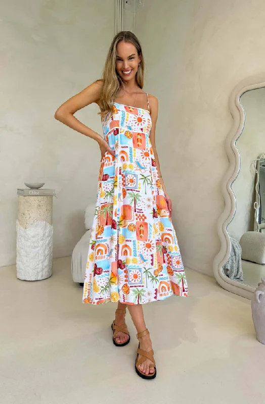 women's trendy dressesCitrus Juniper Maxi Dress