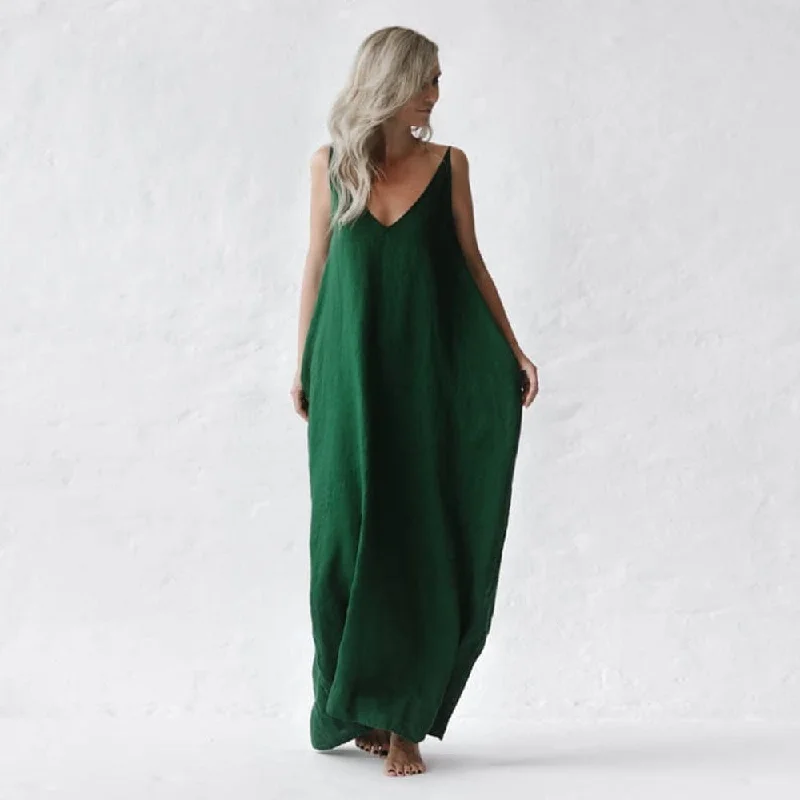 women's pear-shaped body dressesSeaside Tones Nanami Maxi Dress - Green