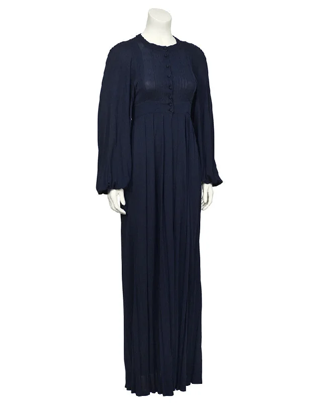 women's wrap dressesNavy Rayon Jersey Maxi Dress