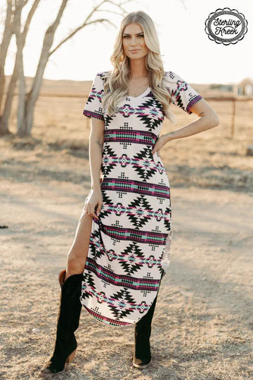 Cocktail DressSterling Kreek AZTEC OUTSKIRTS MAXI DRESS