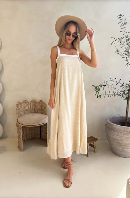 women's versatile dressesKiki Maxi Dress Natural White