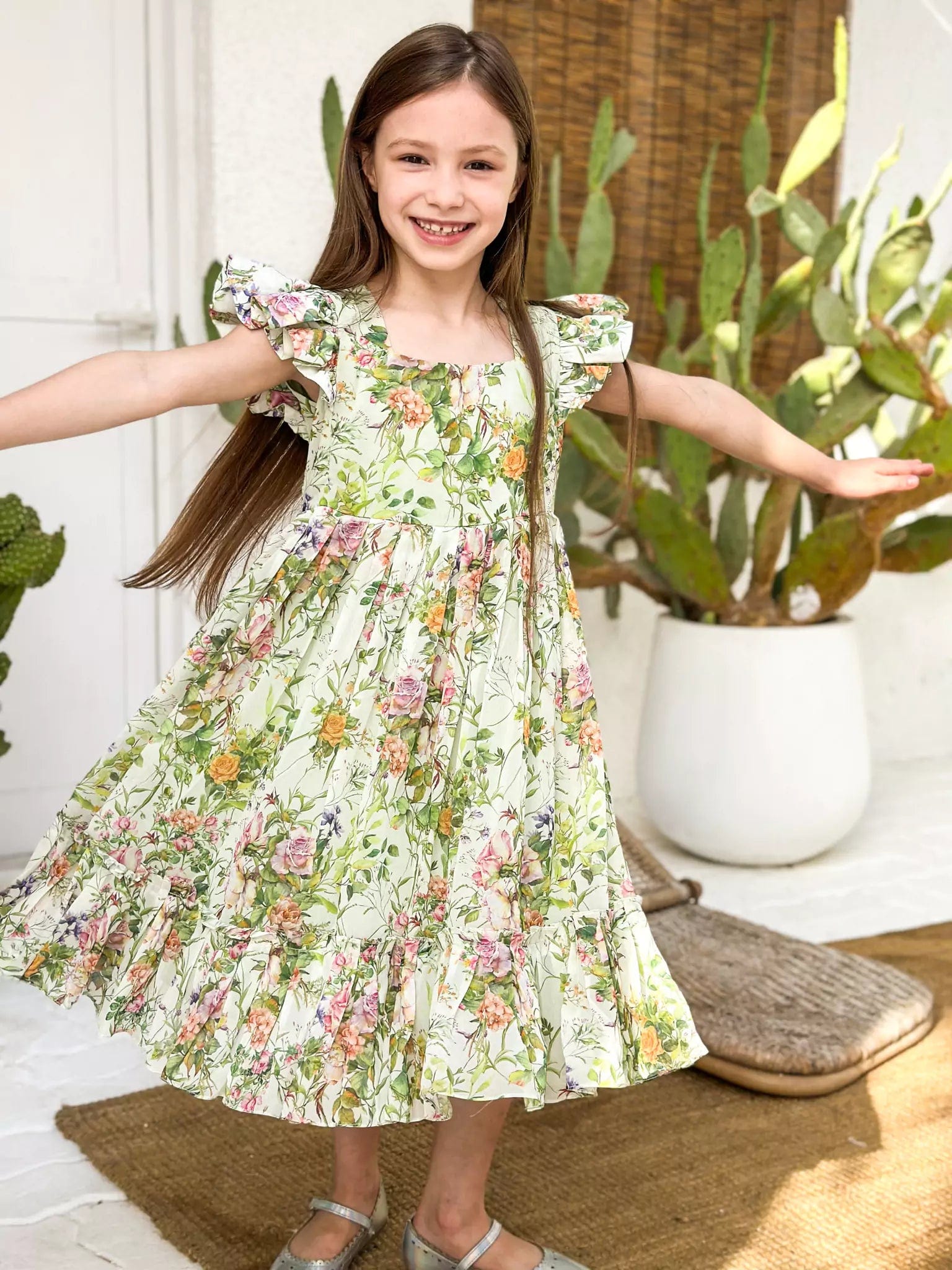 women's sustainable dressesMini Floral Garden Dress