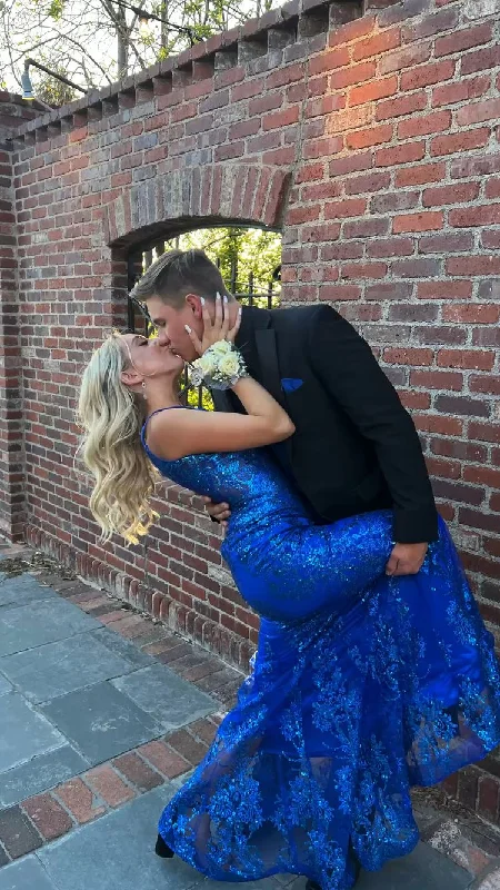 women's made-to-order dressesElegant Royal Blue Mermaid Prom Dress,Charming Royal Blue Evening Dress  Y1831