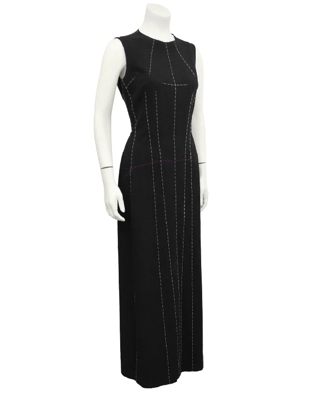 Nursing DressBlack Deconstructed Maxi Dress