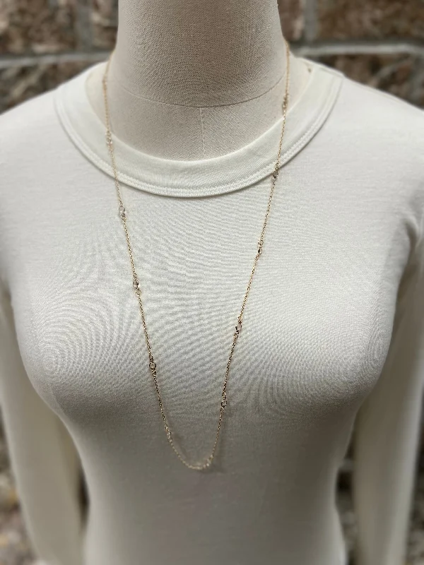 Designer DressFame Long Mini Chain Necklace