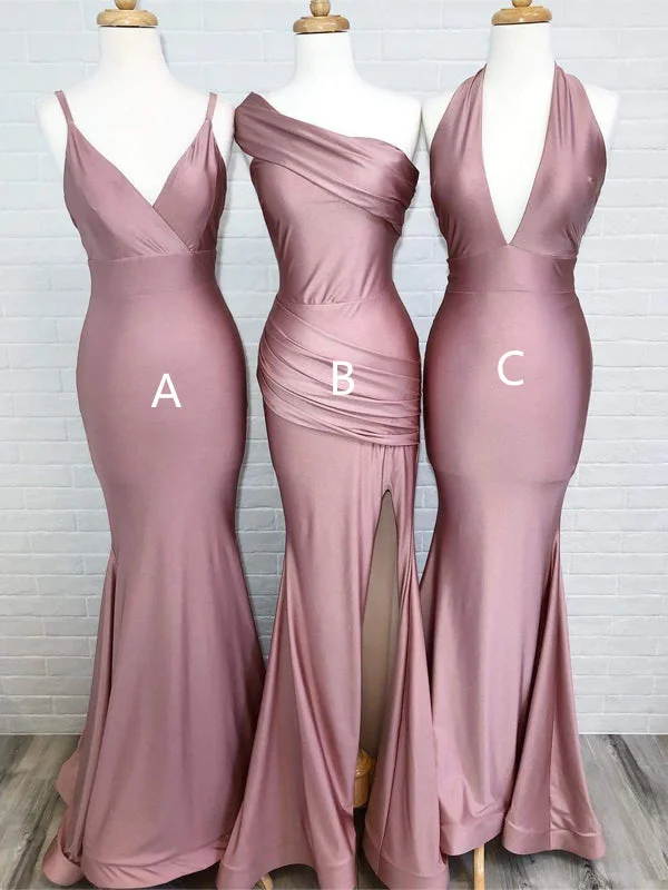 women's casual Friday dressesStunning Mismatched Mermaid Sexy Long Bridesmaid Dress, FC6123