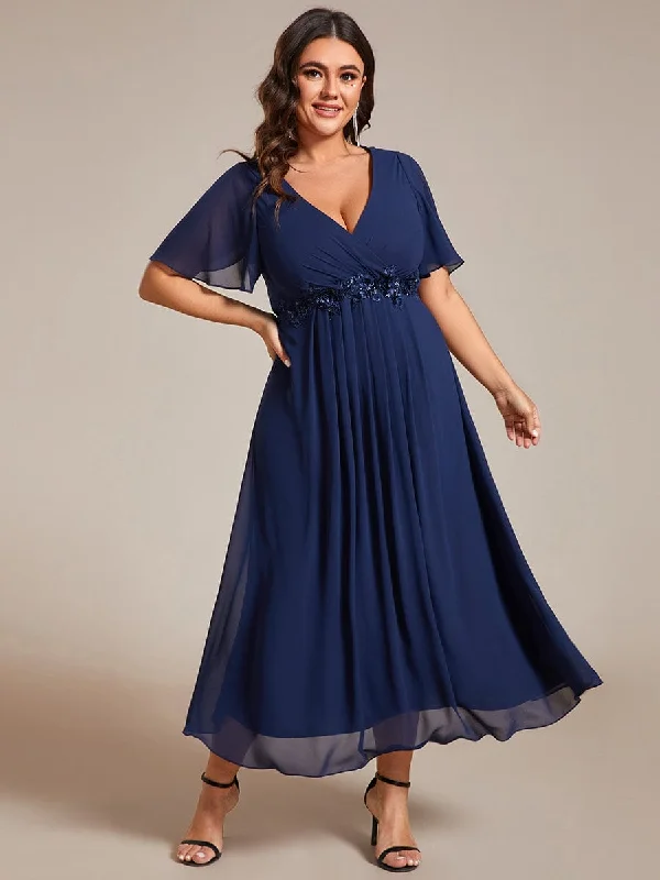 women's pastel dressesRoycebridal Corrieanne midi Mother of the groom dress in navy Express NZ wide