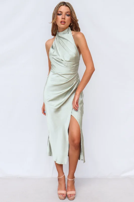 Knit DressMindy Midi Dress - Sage