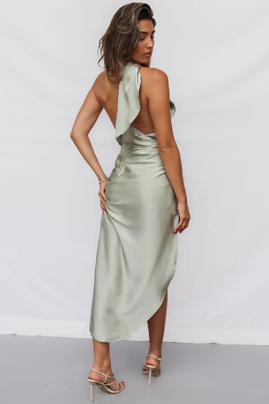 Statement DressMaxine Midi Dress - Sage