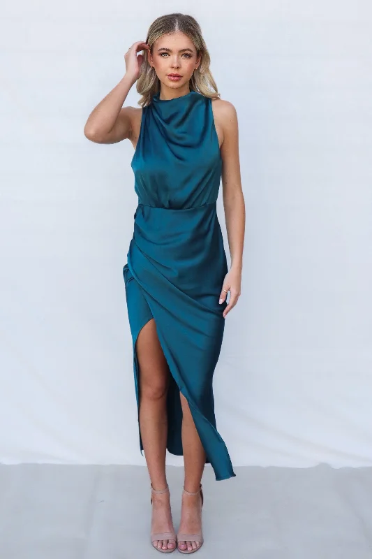 Laced-Up DressDiaz Midi Dress - Teal