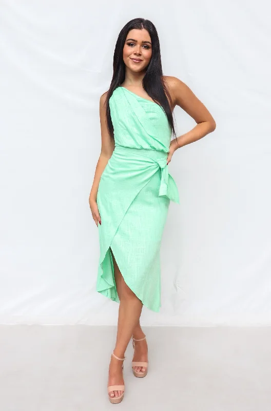 Crepe DressSilas Midi Dress - Mint