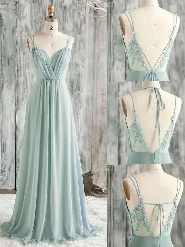 Glamour DressRoycebridal Sheath Sage Green Chiffon Bridesmaid Dresses lace V Neck Wedding Guest Dress