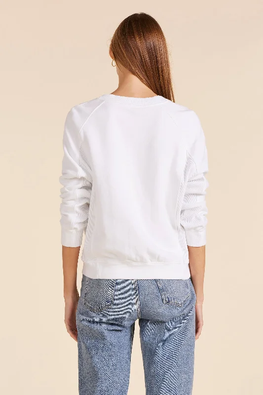 RIB MIX CREWNECK SWEATSHIRT