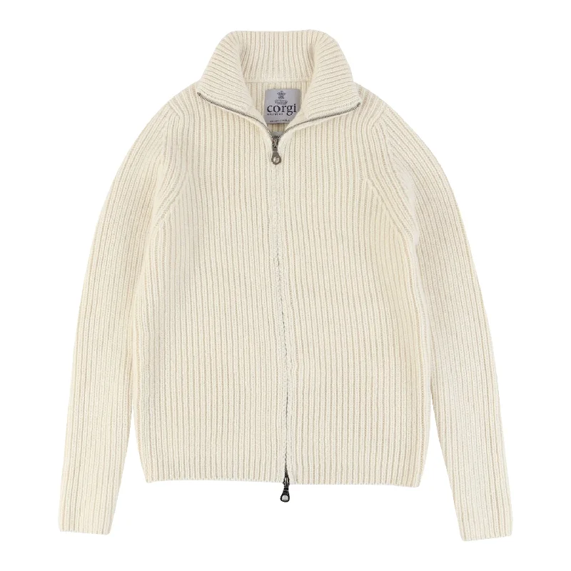 Women's Ribbed Zip Cardigan