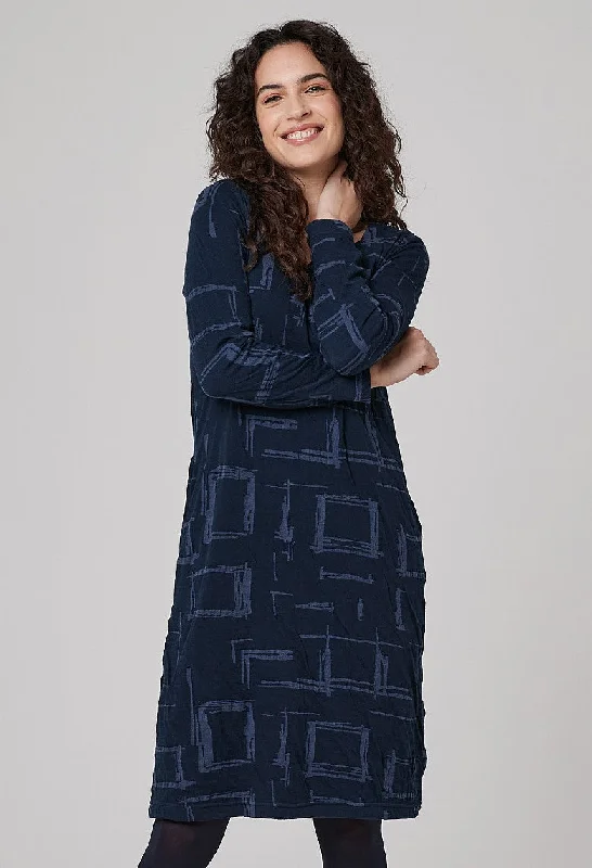 Yara Dress - Blue Print