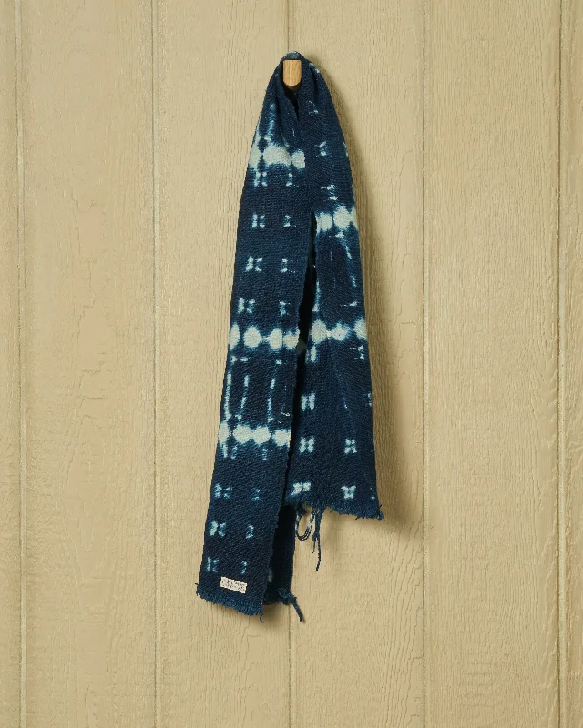 Mud Cloth Scarf in Indigo