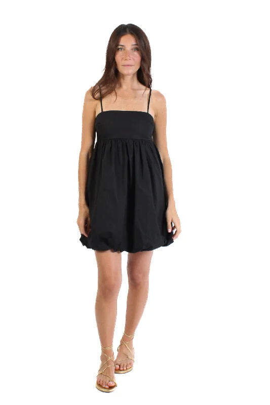 Black Bubble Mini Dress