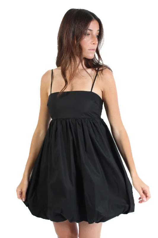 Black Bubble Mini Dress