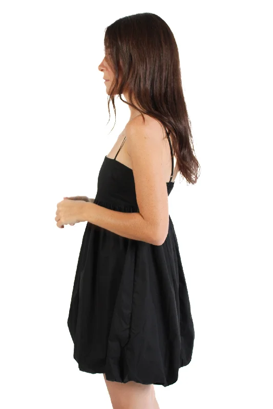 Black Bubble Mini Dress