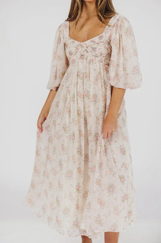 Harlow Maxi Dress in Petal Pink - Bump Friendly & Inclusive Sizing (S-3XL)