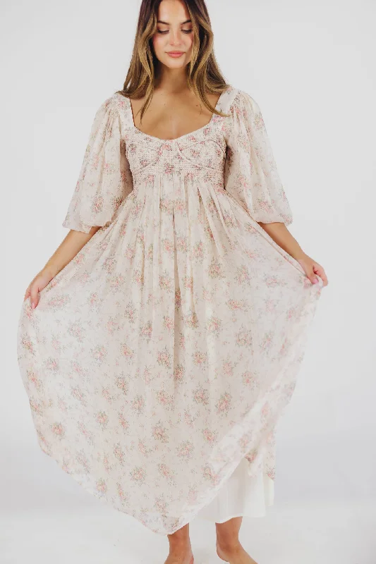 Harlow Maxi Dress in Petal Pink - Bump Friendly & Inclusive Sizing (S-3XL)