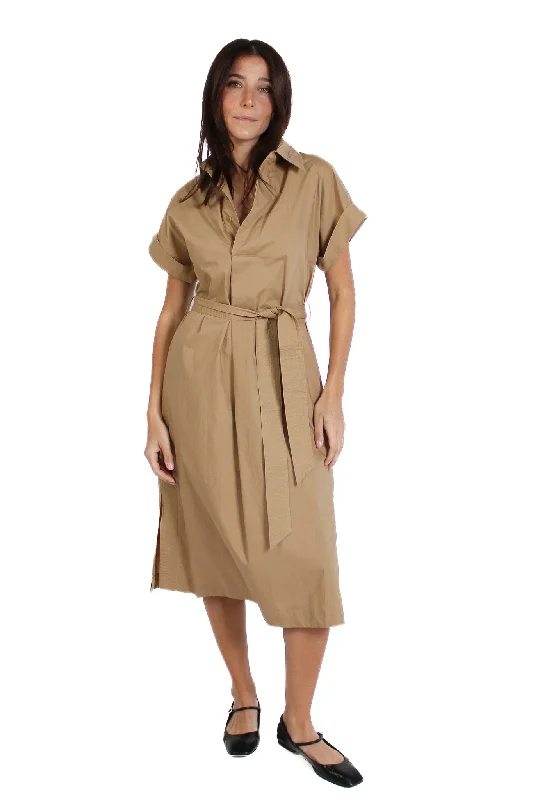 Clodie Camel Robe Dress