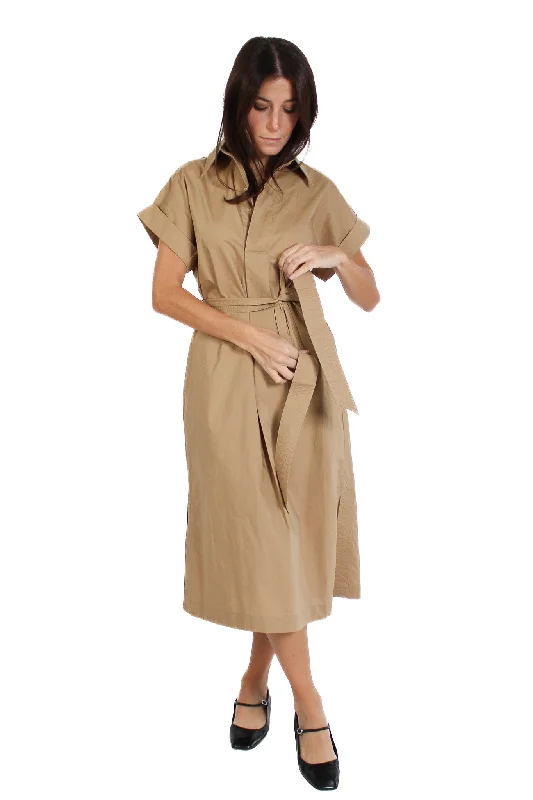 Clodie Camel Robe Dress