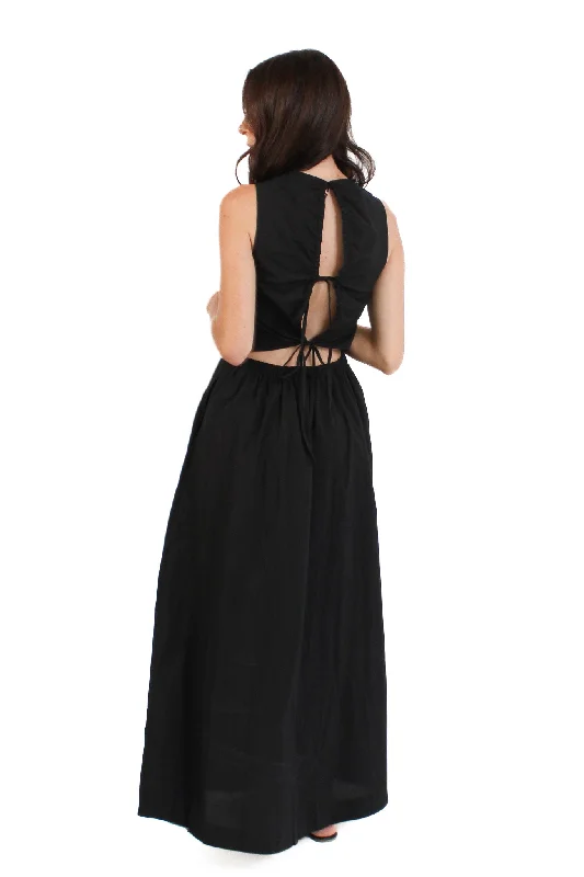 Open Back Maxi Dress