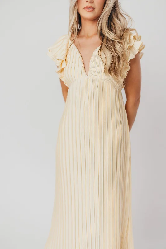 Lucky Charm Midi Dress in Vanilla Cream - Bump Friendly & Inclusive Sizing (S-3XL)