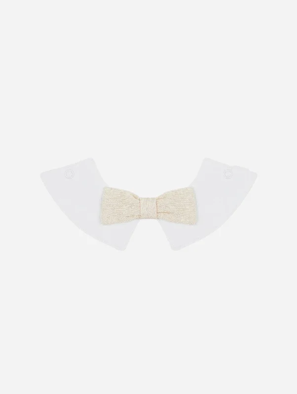 Organic Cotton Bow Tie Collar | Oatmeal