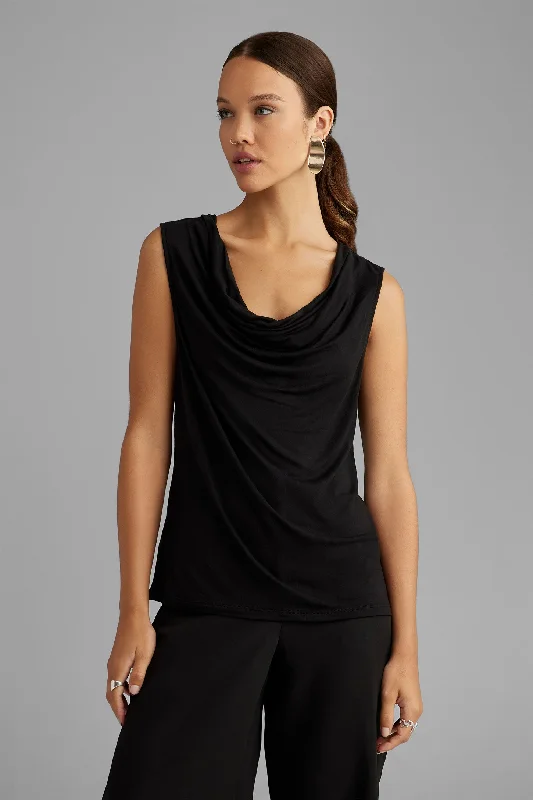 Camisole col baveux coupe semi-ajustée - Femme