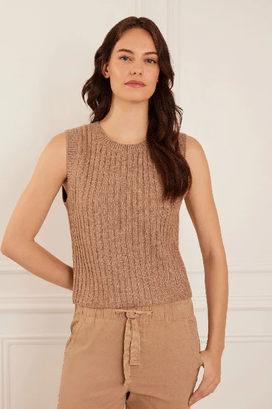 Camisole en tricot côtelé - Femme