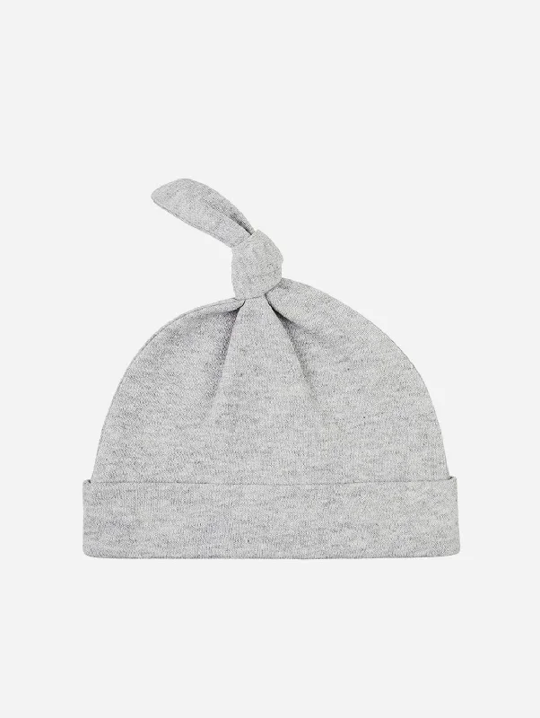 Organic Cotton Newborn Baby Hat | Grey