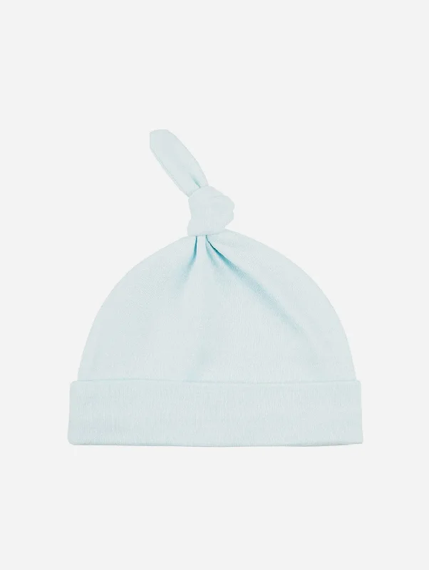 Organic Cotton Newborn Baby Hat | Sky Blue