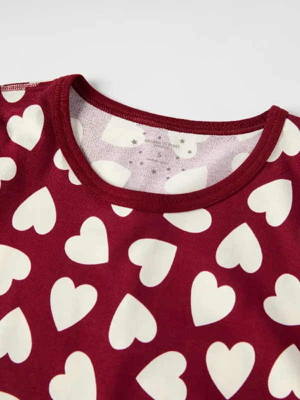 Heart Print Adult Nightdress