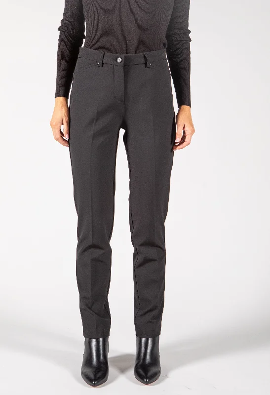 High Waisted Straight Trousers