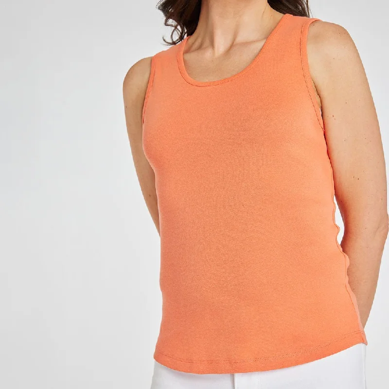 Ladies Essential Crew Vest Coral