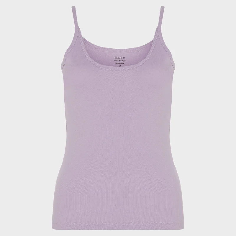 Ladies Essential Spaghetti Vest Lavender