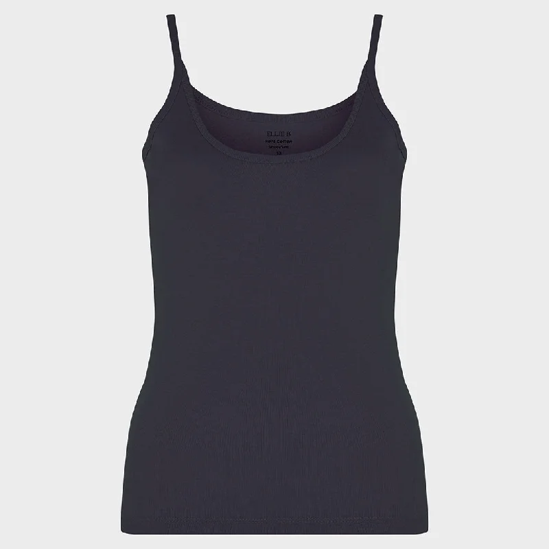 Ladies Essential Spaghetti Vest Navy