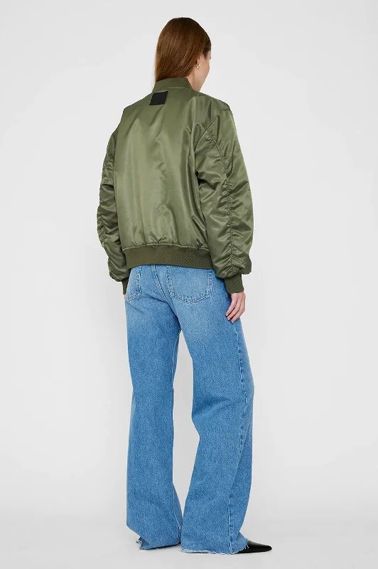 Leon Bomber in Army Green