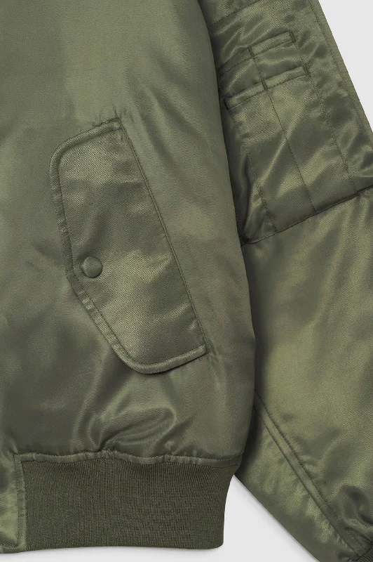 Leon Bomber in Army Green