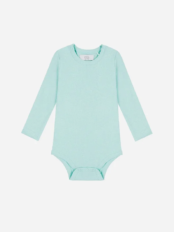 Organic Cotton Long Sleeved Bodysuit | Mint