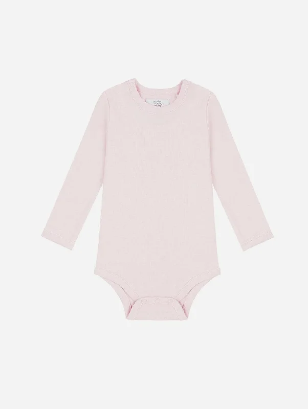 Organic Cotton Long Sleeved Bodysuit | Pink