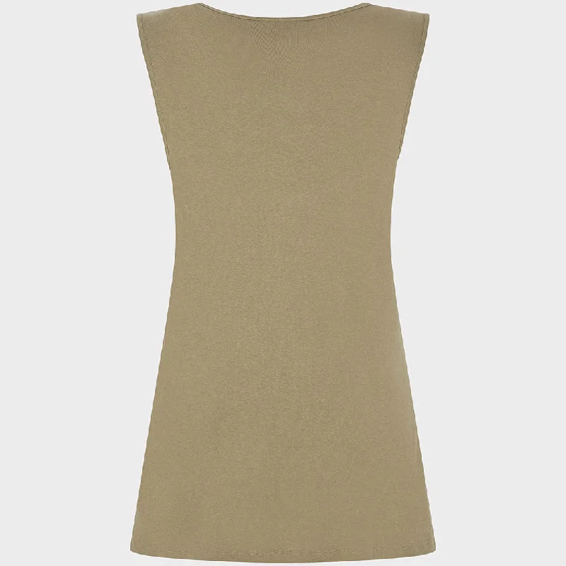 Ladies Desert Flower Crew Neck Vest