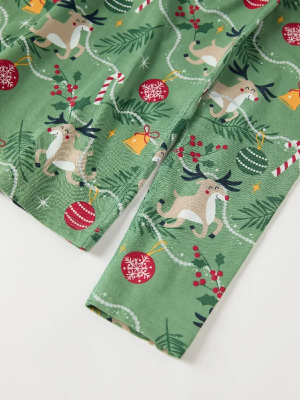 Reindeer Print Adult Pyjamas