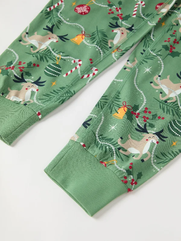 Reindeer Print Adult Pyjamas